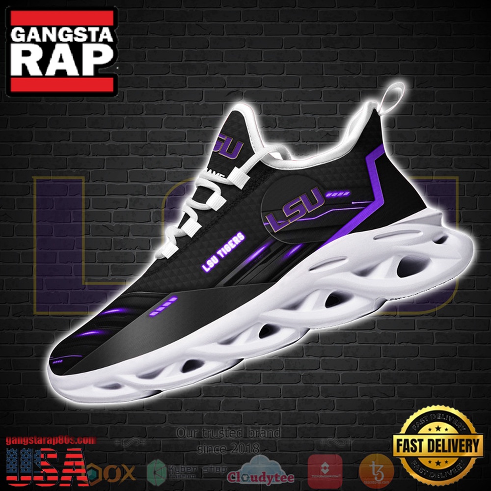NCAA Lsu Tigers And Lady Tigers Custom Name Clunky Unique Design Max Soul Shoes Running Sneakers NCAA Lsu Tigers And Lady Tigers Custom Name Clunky Unique Design Max Soul Shoes Running Sneakers