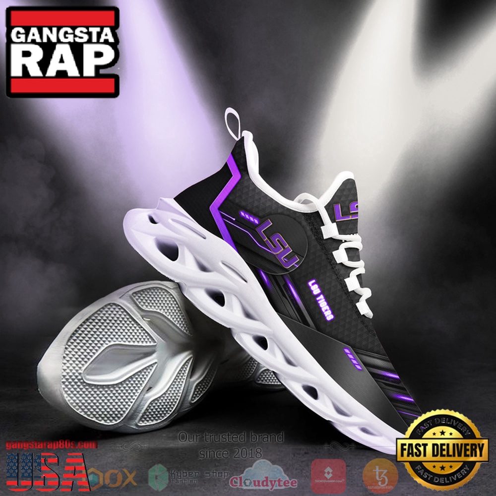 NCAA Lsu Tigers And Lady Tigers Custom Name Clunky Unique Design Max Soul Shoes Running Sneakers NCAA Lsu Tigers And Lady Tigers Custom Name Clunky Unique Design Max Soul Shoes Running Sneakers