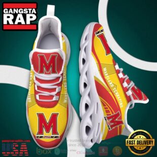NCAA Maryland Terrapins Football Clunky Unique Design Max Soul Shoes Running Sneakers