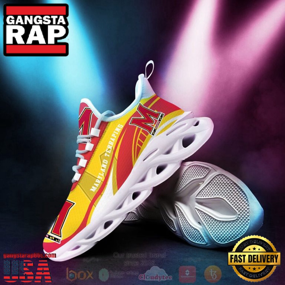 NCAA Maryland Terrapins Football Clunky Unique Design Max Soul Shoes Running Sneakers NCAA Maryland Terrapins Football Clunky Unique Design Max Soul Shoes Running Sneakers