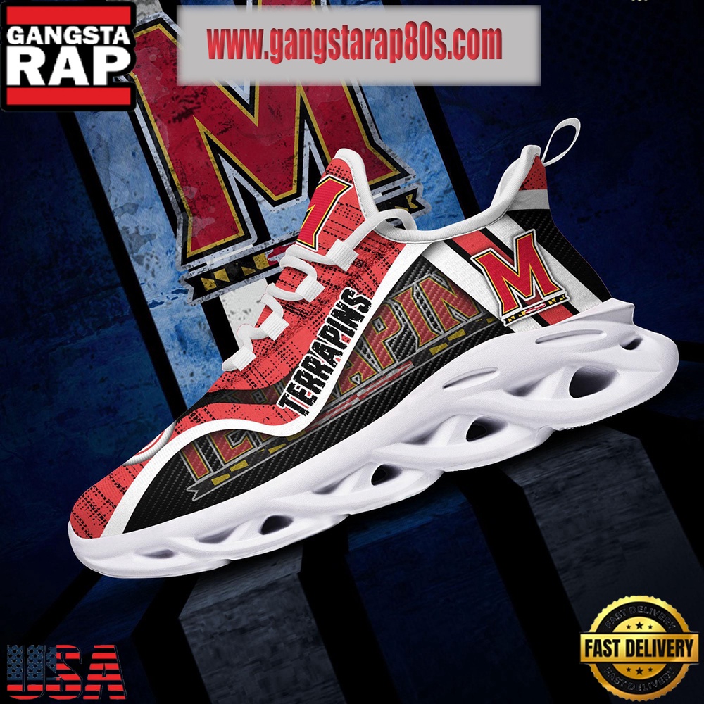 NCAA Maryland Terrapins New Design Max Soul Shoes Running Sneakers NCAA Maryland Terrapins New Design Max Soul Shoes Running Sneakers