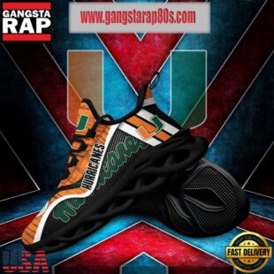 NCAA Miami Hurricanes New Design Max Soul Shoes Running Sneakers