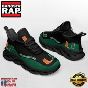 NCAA Miami Hurricanes Unique Design Max Soul Shoes Running Sneakers