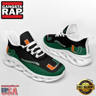 NCAA Miami Hurricanes Unique Design Max Soul Shoes Running Sneakers
