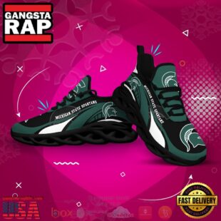 NCAA Michigan State Spartans Football Clunky Unique Design Max Soul Shoes Running Sneakers