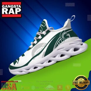NCAA Michigan State Spartans Football Clunky Unique Design Max Soul Shoes Running Sneakers