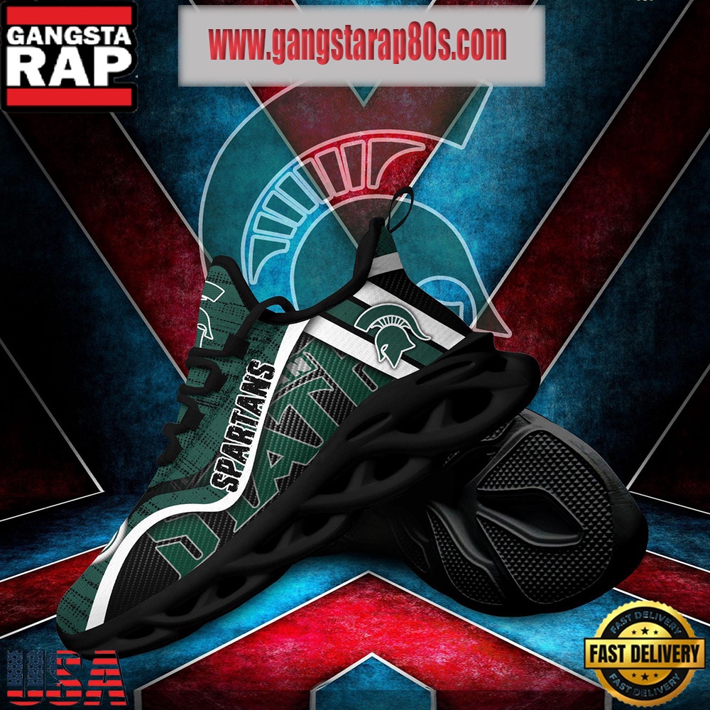 NCAA Michigan State Spartans New Design Max Soul Shoes Running Sneakers NCAA Michigan State Spartans New Design Max Soul Shoes Running Sneakers