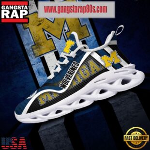 NCAA Michigan Wolverines New Design Max Soul Shoes Running Sneakers