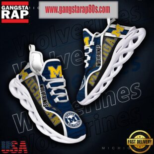 NCAA Michigan Wolverines New Design Max Soul Shoes Running Sneakers