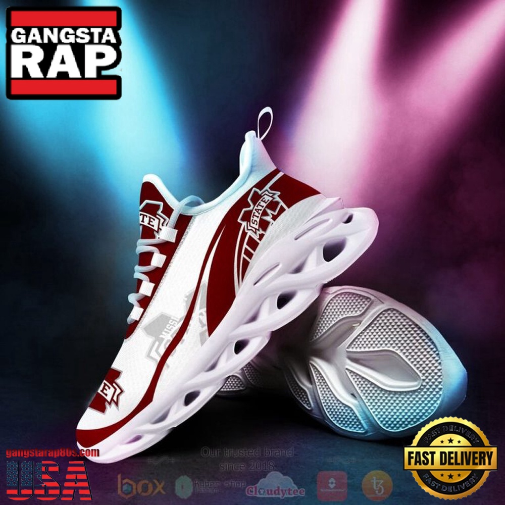 NCAA Mississippi State Bulldogs Football Clunky Unique Design Max Soul Shoes Running Sneakers NCAA Mississippi State Bulldogs Football Clunky Unique Design Max Soul Shoes Running Sneakers