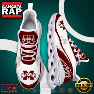 NCAA Mississippi State Bulldogs Football Clunky Unique Design Max Soul Shoes Running Sneakers