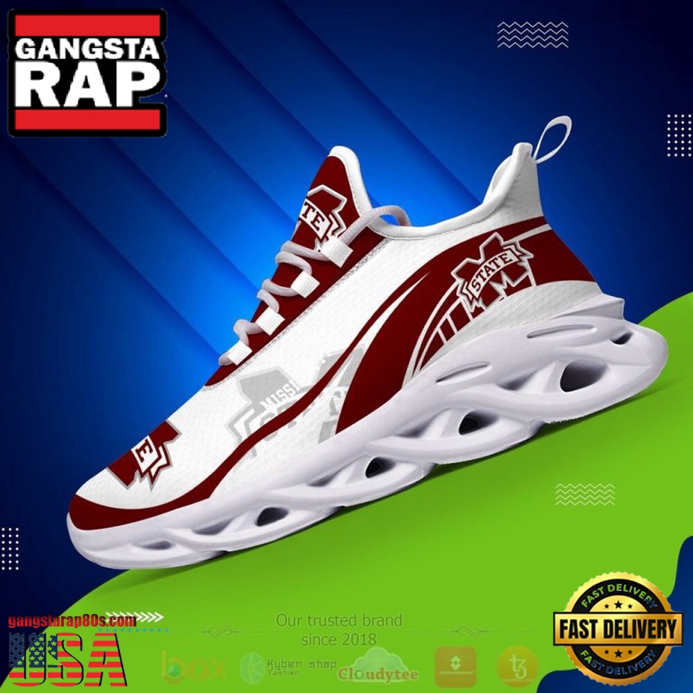 NCAA Mississippi State Bulldogs Football Clunky Unique Design Max Soul Shoes Running Sneakers NCAA Mississippi State Bulldogs Football Clunky Unique Design Max Soul Shoes Running Sneakers