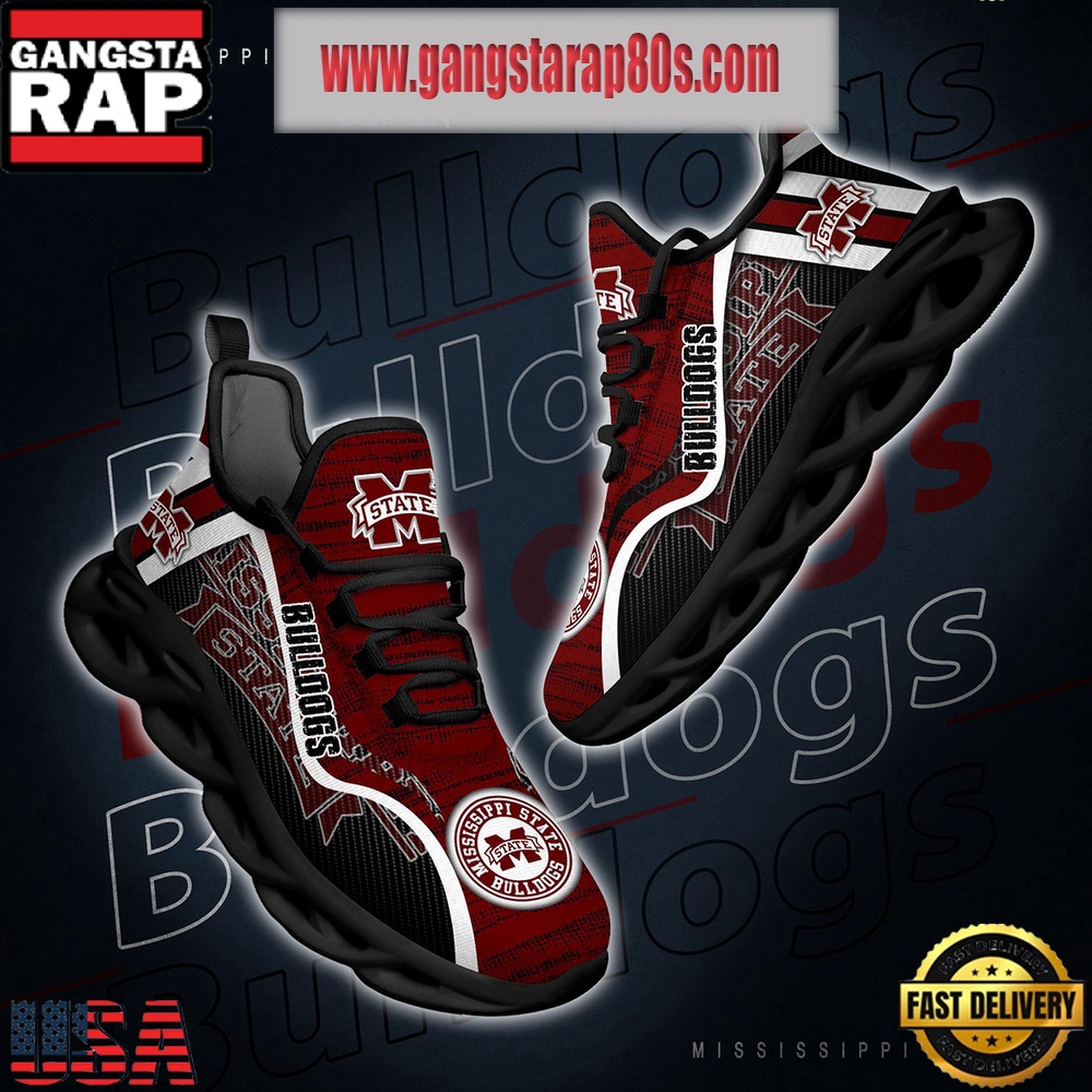 NCAA Mississippi State Bulldogs New Design Max Soul Shoes Running Sneakers NCAA Mississippi State Bulldogs New Design Max Soul Shoes Running Sneakers