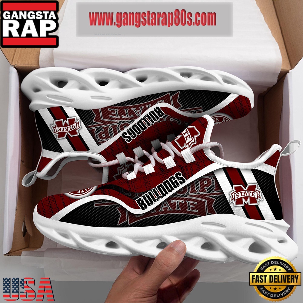 NCAA Mississippi State Bulldogs New Design Max Soul Shoes Running Sneakers NCAA Mississippi State Bulldogs New Design Max Soul Shoes Running Sneakers