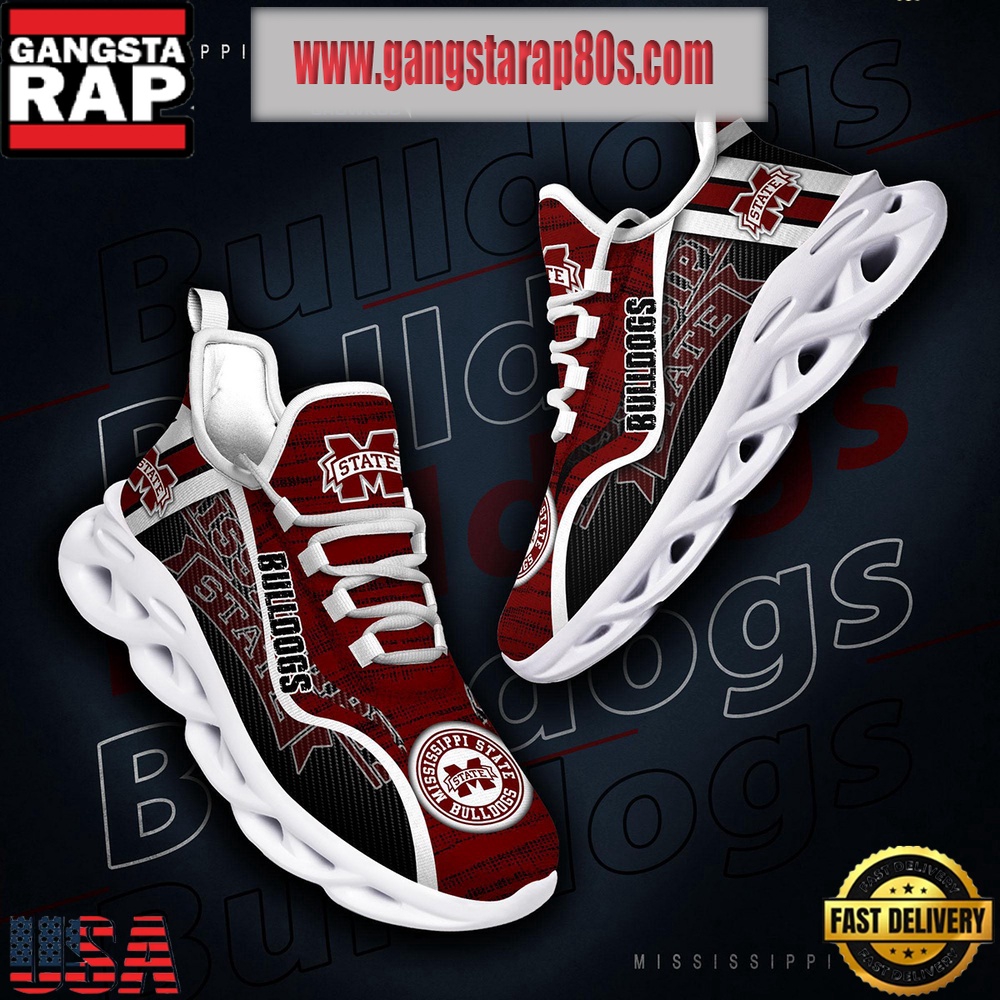 NCAA Mississippi State Bulldogs New Design Max Soul Shoes Running Sneakers NCAA Mississippi State Bulldogs New Design Max Soul Shoes Running Sneakers