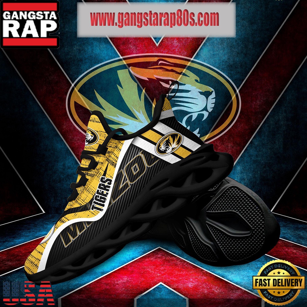 NCAA Missouri Tigers New Design Max Soul Shoes Running Sneakers NCAA Missouri Tigers New Design Max Soul Shoes Running Sneakers