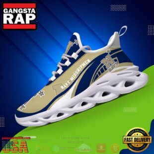 NCAA Navy Midshipmen Football Clunky Unique Design Max Soul Shoes Running Sneakers