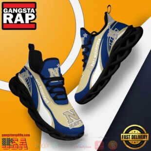 NCAA Navy Midshipmen Football Clunky Unique Design Max Soul Shoes Running Sneakers