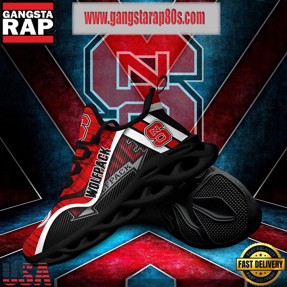 NCAA NC State Wolfpack New Design Max Soul Shoes Running Sneakers NCAA NC State Wolfpack New Design Max Soul Shoes Running Sneakers