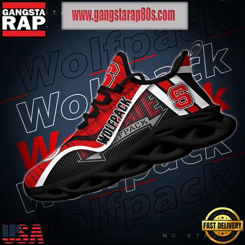 NCAA NC State Wolfpack New Design Max Soul Shoes Running Sneakers NCAA NC State Wolfpack New Design Max Soul Shoes Running Sneakers