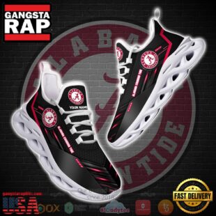 NCAA Ncaa Alabama Crimson Tide Custom Name Clunky Unique Design Max Soul Shoes Running Sneakers