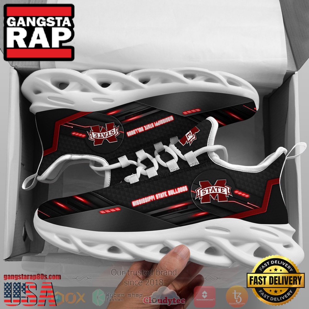 NCAA Ncaa Mississippi State Bulldogs Custom Name Clunky Unique Design Max Soul Shoes Running Sneakers NCAA Ncaa Mississippi State Bulldogs Custom Name Clunky Unique Design Max Soul Shoes Running Sneakers