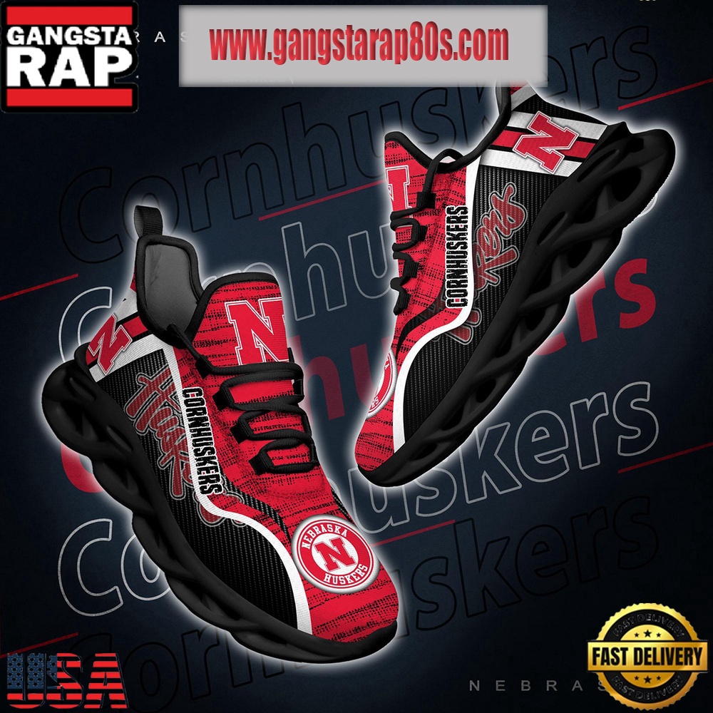 NCAA Nebraska Cornhuskers New Design Max Soul Shoes Running Sneakers NCAA Nebraska Cornhuskers New Design Max Soul Shoes Running Sneakers