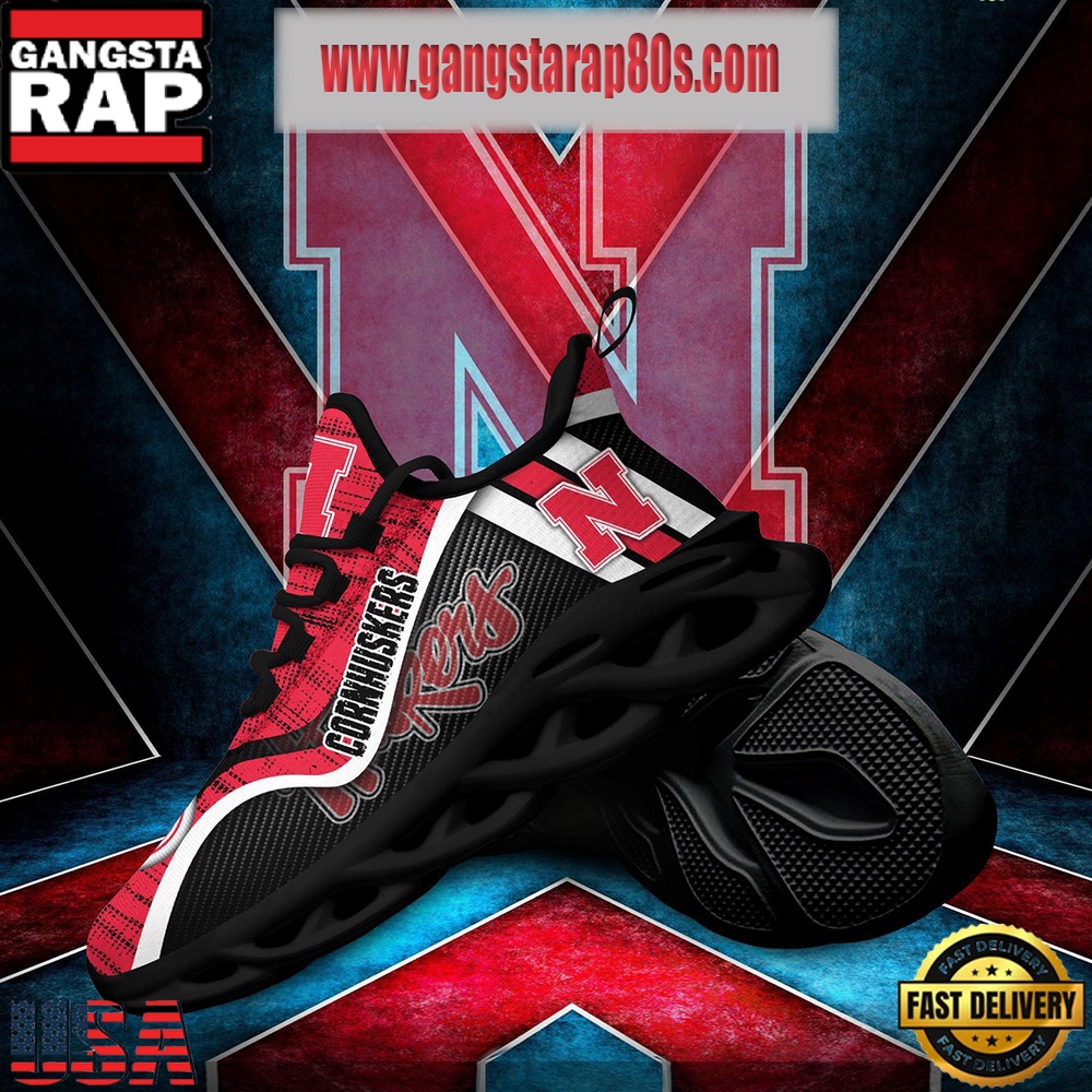 NCAA Nebraska Cornhuskers New Design Max Soul Shoes Running Sneakers NCAA Nebraska Cornhuskers New Design Max Soul Shoes Running Sneakers
