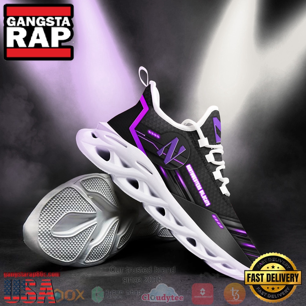 NCAA Northwestern Wildcats Custom Name Clunky Unique Design Max Soul Shoes Running Sneakers NCAA Northwestern Wildcats Custom Name Clunky Unique Design Max Soul Shoes Running Sneakers