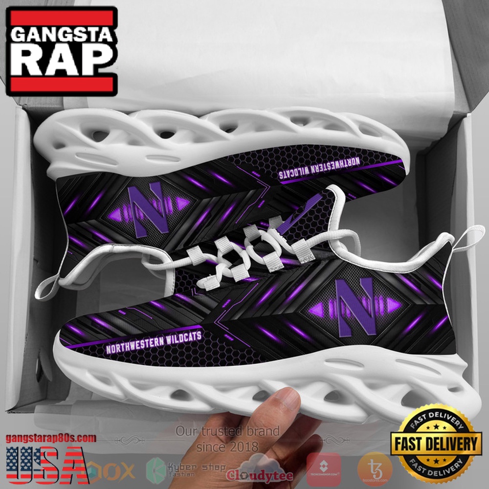 NCAA Northwestern Wildcats Ncaa Custom Name Clunky Unique Design Max Soul Shoes Running Sneakers NCAA Northwestern Wildcats Ncaa Custom Name Clunky Unique Design Max Soul Shoes Running Sneakers