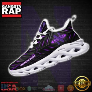 NCAA Northwestern Wildcats Ncaa Custom Name Clunky Unique Design Max Soul Shoes Running Sneakers