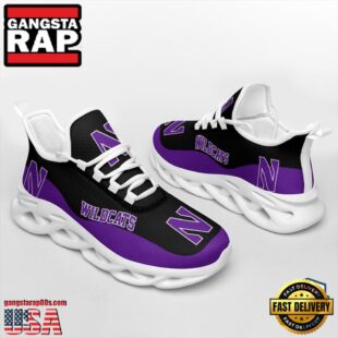 NCAA Northwestern Wildcats Unique Design Max Soul Shoes Running Sneakers