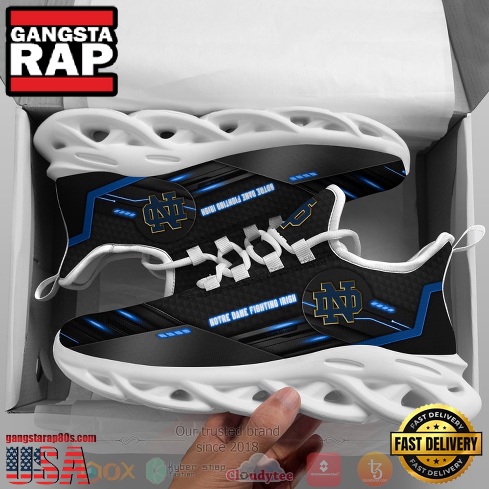NCAA Notre Dame Fighting Irish Custom Name Clunky Unique Design Max Soul Shoes Running Sneakers NCAA Notre Dame Fighting Irish Custom Name Clunky Unique Design Max Soul Shoes Running Sneakers
