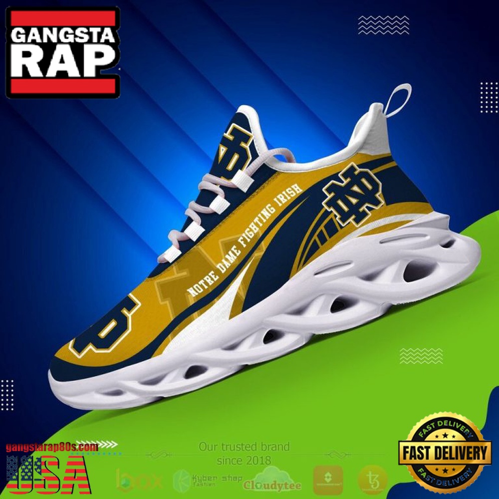 NCAA Notre Dame Fighting Irish Football Clunky Unique Design Max Soul Shoes Running Sneakers NCAA Notre Dame Fighting Irish Football Clunky Unique Design Max Soul Shoes Running Sneakers