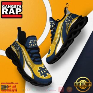 NCAA Notre Dame Fighting Irish Football Clunky Unique Design Max Soul Shoes Running Sneakers