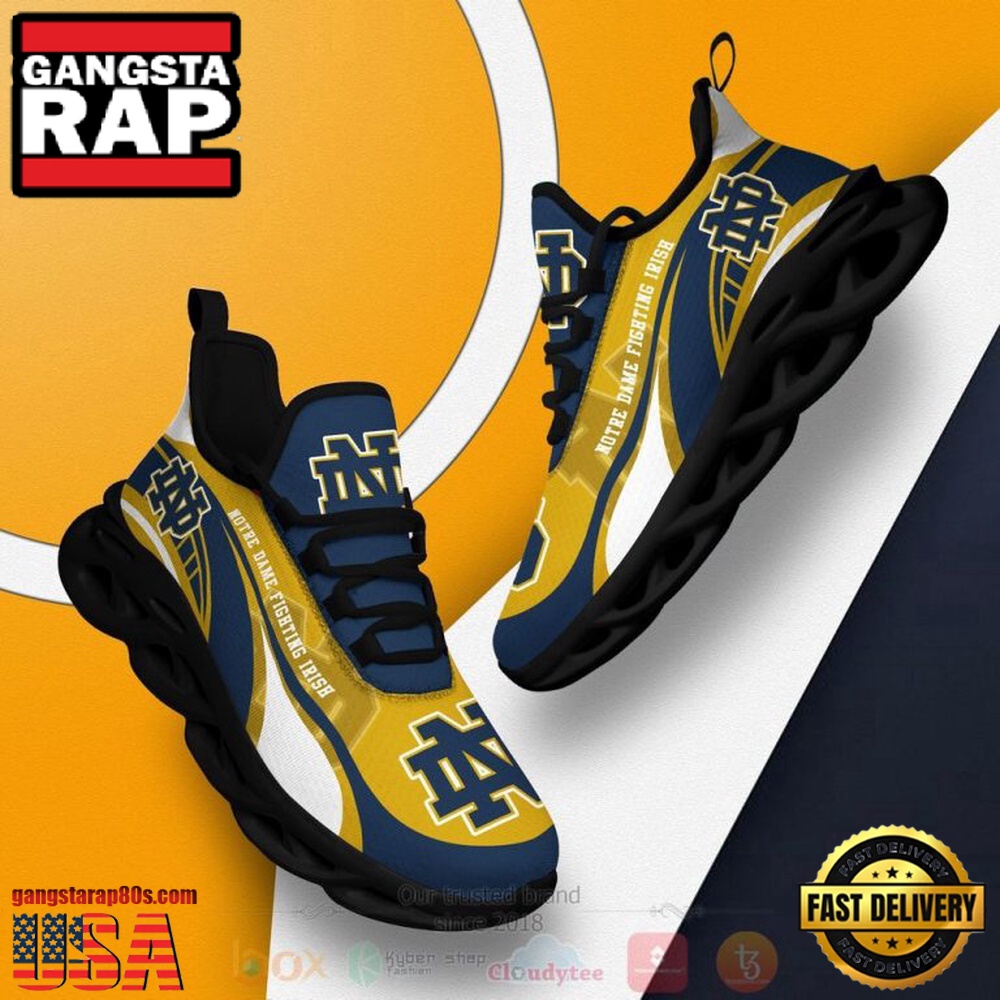 NCAA Notre Dame Fighting Irish Football Clunky Unique Design Max Soul Shoes Running Sneakers NCAA Notre Dame Fighting Irish Football Clunky Unique Design Max Soul Shoes Running Sneakers