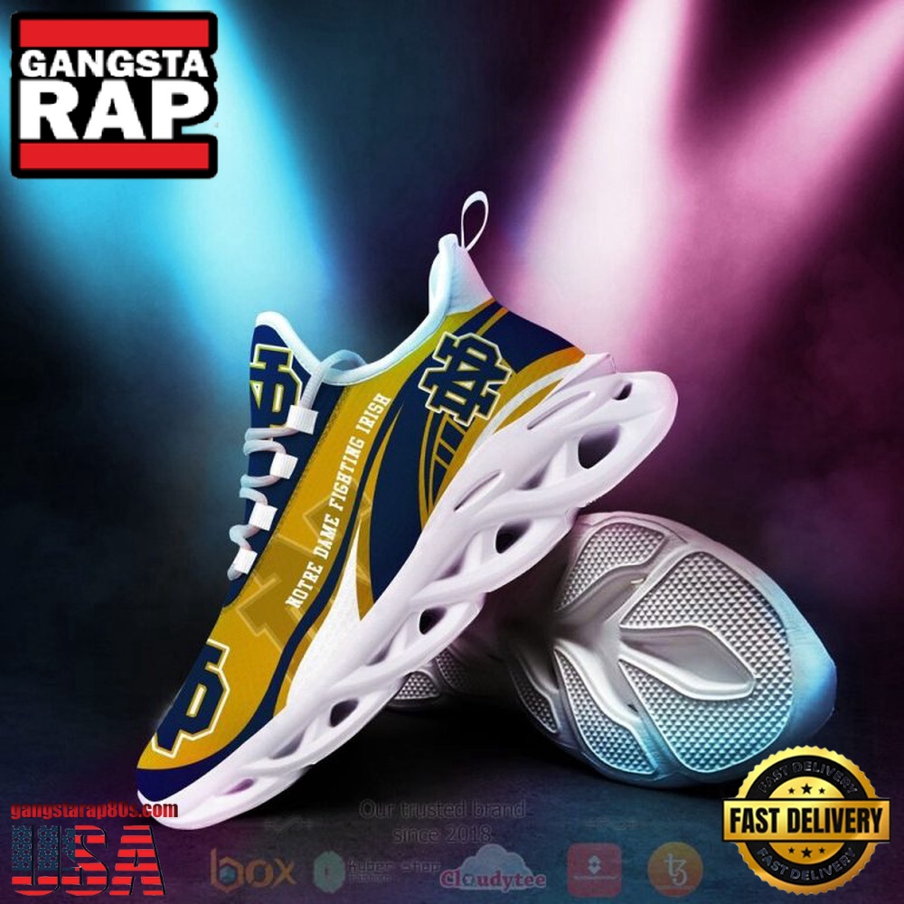 NCAA Notre Dame Fighting Irish Football Clunky Unique Design Max Soul Shoes Running Sneakers NCAA Notre Dame Fighting Irish Football Clunky Unique Design Max Soul Shoes Running Sneakers