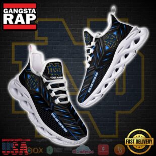 NCAA Notre Dame Fighting Irish Ncaa Custom Name Clunky Unique Design Max Soul Shoes Running Sneakers