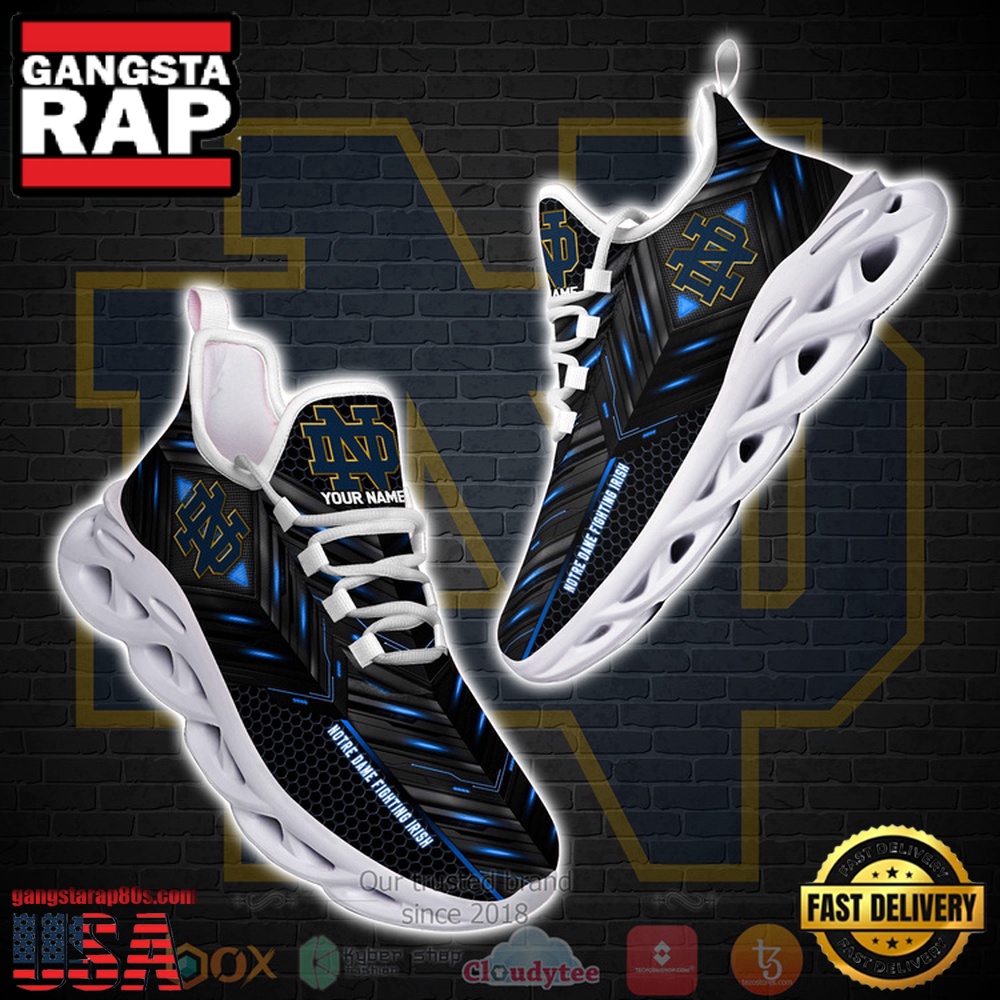 NCAA Notre Dame Fighting Irish Ncaa Custom Name Clunky Unique Design Max Soul Shoes Running Sneakers NCAA Notre Dame Fighting Irish Ncaa Custom Name Clunky Unique Design Max Soul Shoes Running Sneakers