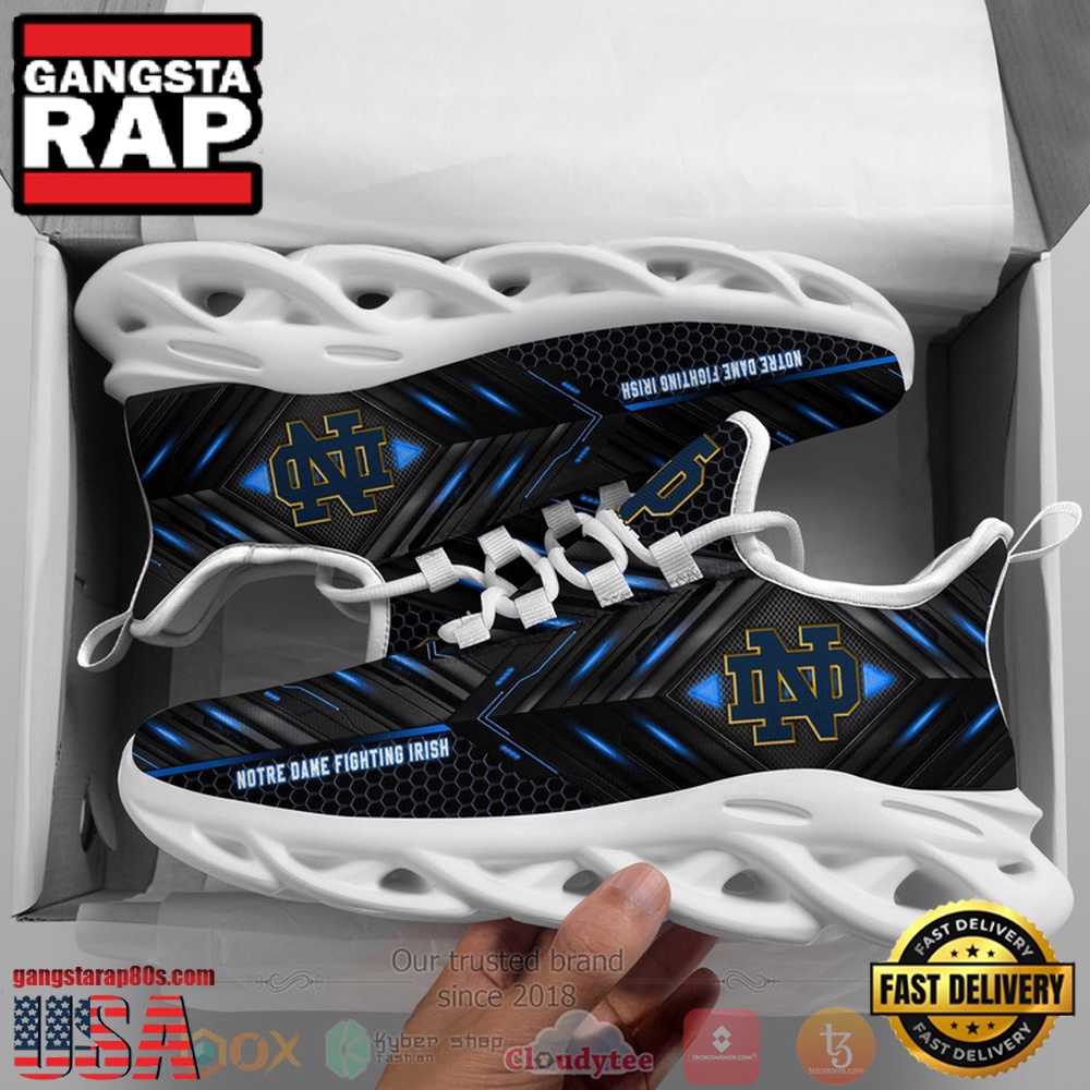 NCAA Notre Dame Fighting Irish Ncaa Custom Name Clunky Unique Design Max Soul Shoes Running Sneakers NCAA Notre Dame Fighting Irish Ncaa Custom Name Clunky Unique Design Max Soul Shoes Running Sneakers