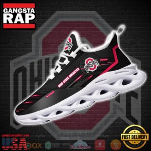 NCAA Ohio State Buckeyes Custom Name Clunky Unique Design Max Soul Shoes Running Sneakers