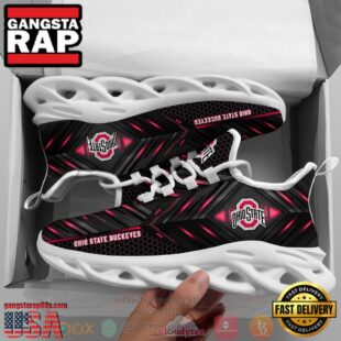 NCAA Ohio State Buckeyes Ncaa Custom Name Clunky Unique Design Max Soul Shoes Running Sneakers