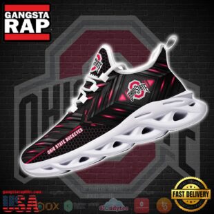 NCAA Ohio State Buckeyes Ncaa Custom Name Clunky Unique Design Max Soul Shoes Running Sneakers