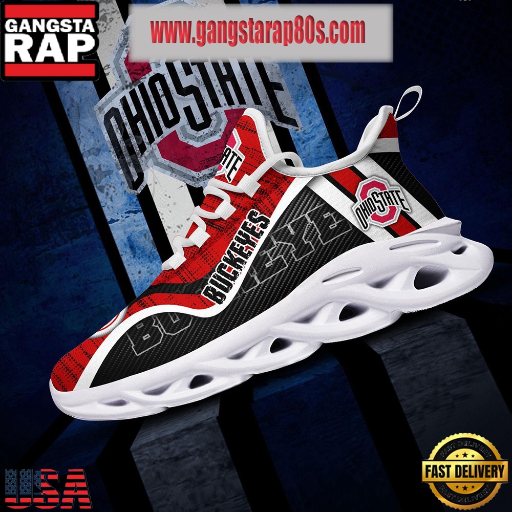 NCAA Ohio State Buckeyes New Design Max Soul Shoes Running Sneakers NCAA Ohio State Buckeyes New Design Max Soul Shoes Running Sneakers