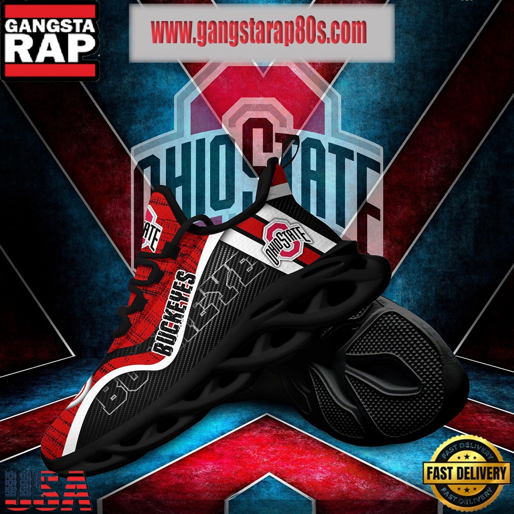 NCAA Ohio State Buckeyes New Design Max Soul Shoes Running Sneakers NCAA Ohio State Buckeyes New Design Max Soul Shoes Running Sneakers