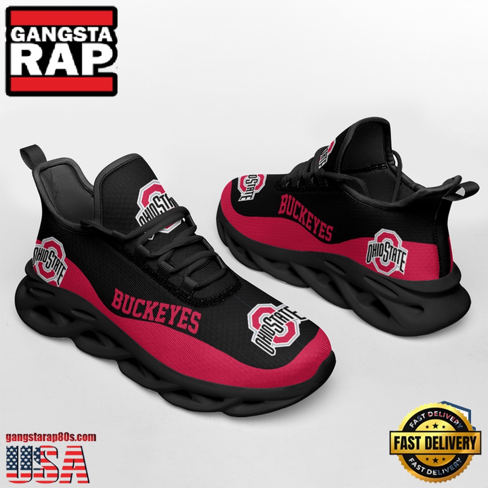 NCAA Ohio State Buckeyes Unique Design Max Soul Shoes Running Sneakers NCAA Ohio State Buckeyes Unique Design Max Soul Shoes Running Sneakers
