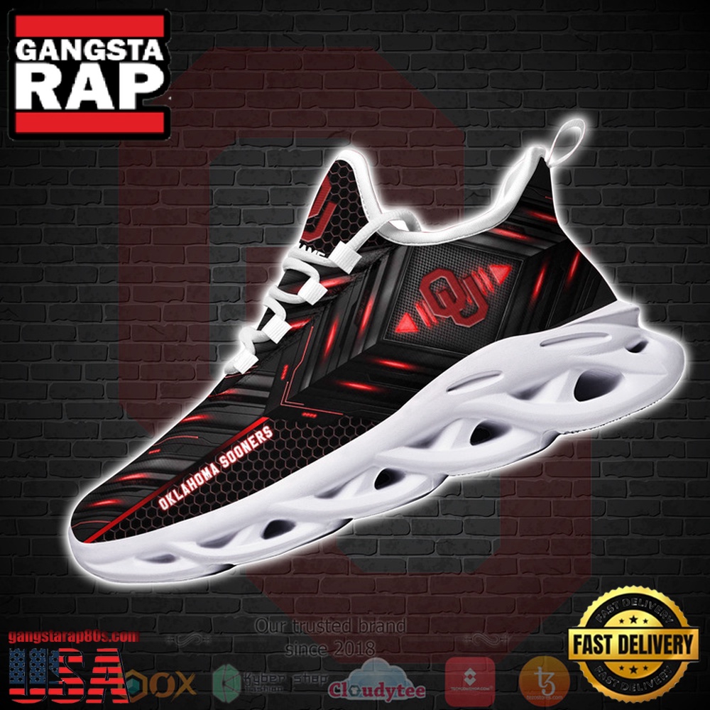 NCAA Oklahoma Sooners Ncaa Custom Name Clunky Unique Design Max Soul Shoes Running Sneakers NCAA Oklahoma Sooners Ncaa Custom Name Clunky Unique Design Max Soul Shoes Running Sneakers