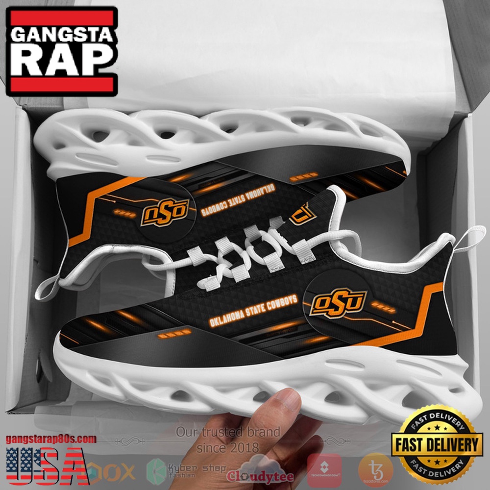 NCAA Oklahoma State Cowboys Custom Name Clunky Unique Design Max Soul Shoes Running Sneakers NCAA Oklahoma State Cowboys Custom Name Clunky Unique Design Max Soul Shoes Running Sneakers
