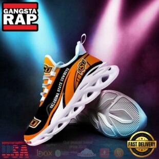 NCAA Oklahoma State Cowboys Football Clunky Unique Design Max Soul Shoes Running Sneakers
