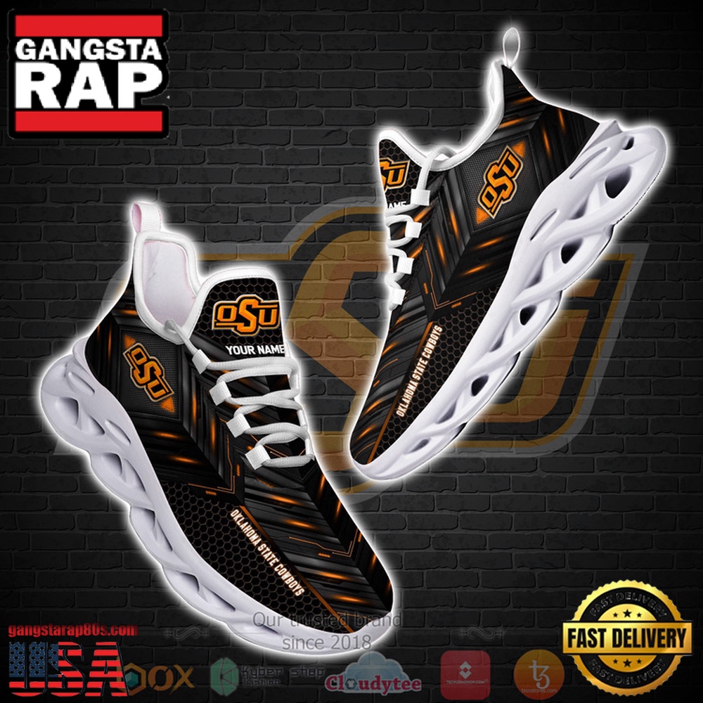 NCAA Oklahoma State Cowboys Ncaa Custom Name Clunky Unique Design Max Soul Shoes Running Sneakers NCAA Oklahoma State Cowboys Ncaa Custom Name Clunky Unique Design Max Soul Shoes Running Sneakers
